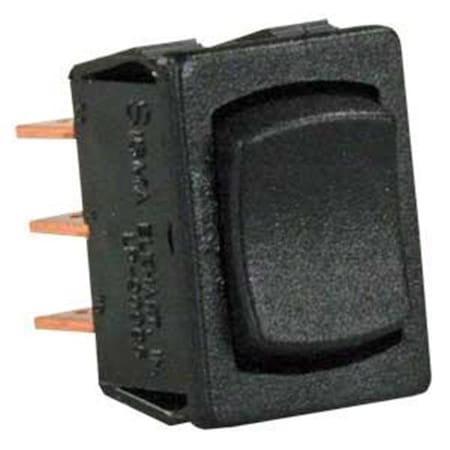 Jr Products JR PRODUCTS 13445 Dpdt Mini On-Off-On Switch - Black J45-13445
